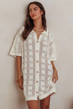 AARON & AMBER Crochet Shirt