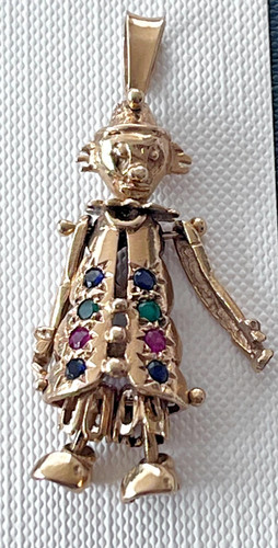 9ct gold clown - 9ct,