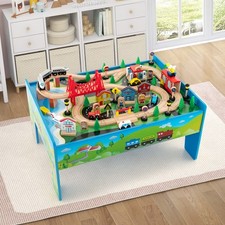 80 Piece Wooden Train Set