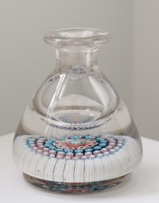 Antique H G Richardson Stourbridge millefiori Ink/Perfume bottle