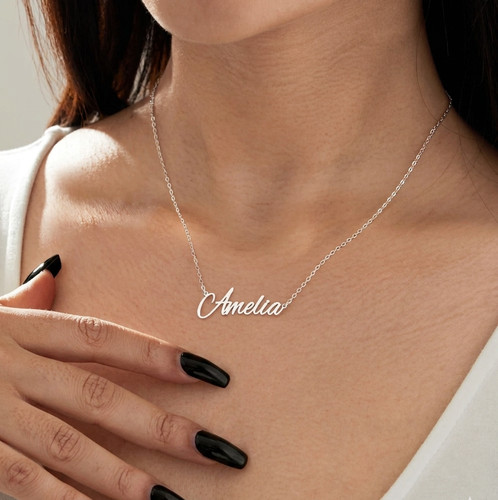 Custom script name necklace - custom,