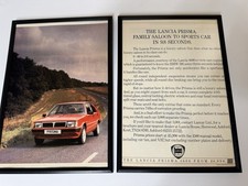 FRAMED Original 1985 Lancia Prisma 1600 Magazine Advert Poster Man Cave Retro