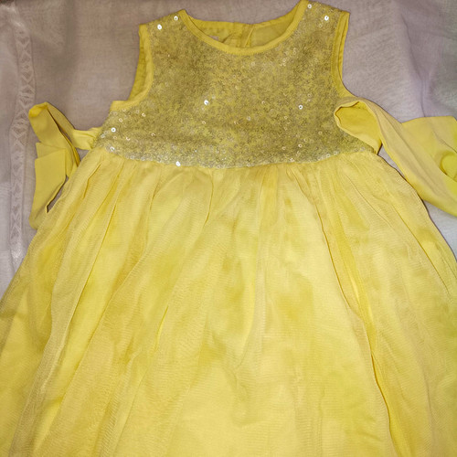 Monsoon girls yellow sequin - girls,