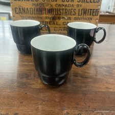 Set of 3 DENBY Mugs Black
