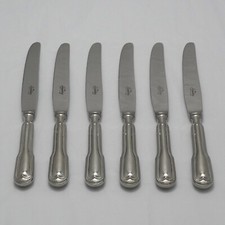 FIDDLE & THREAD Style Housley Sheffield Stainless Steel Cutlery 6 Dessert Knives