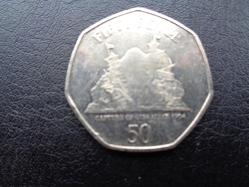 Rare gibraltar 50p fifty pence - gibraltar,