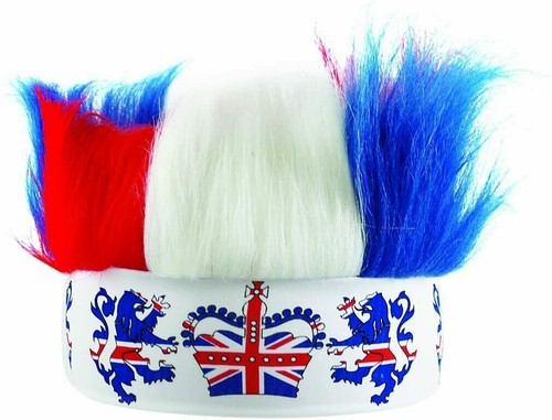 Union jack flag headband wig - jack,