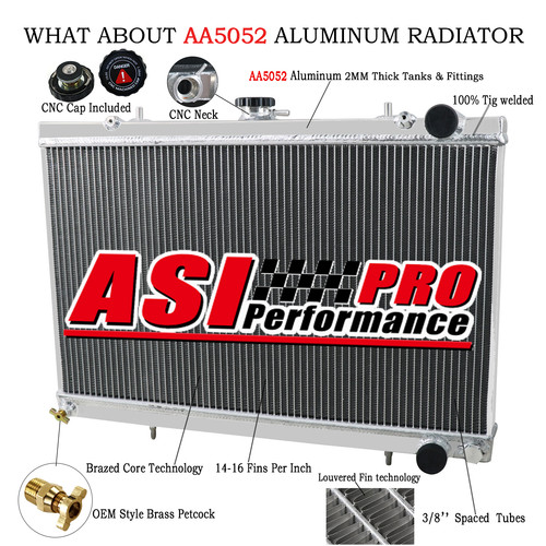 Row aluminium radiator fit - 3,