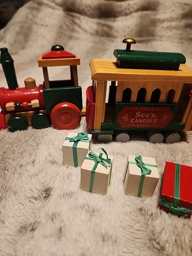 See candies 4pc - wood, train
