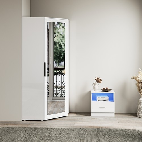 High gloss wardrobe rgb - high,