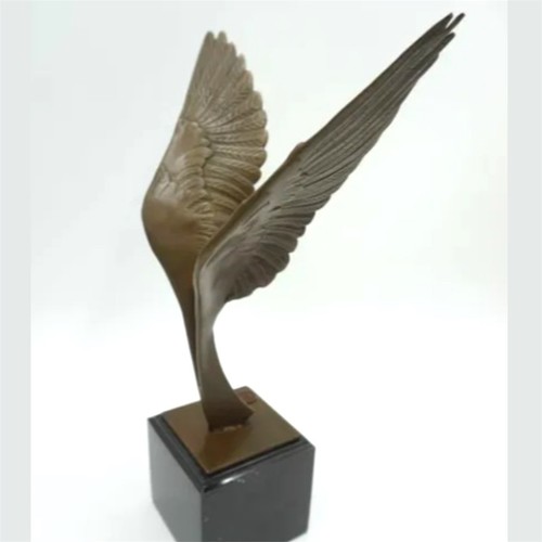 Bronze sculpture bird statue - bronze,