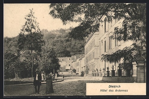 Old postcard diekirch - diekirch,, place