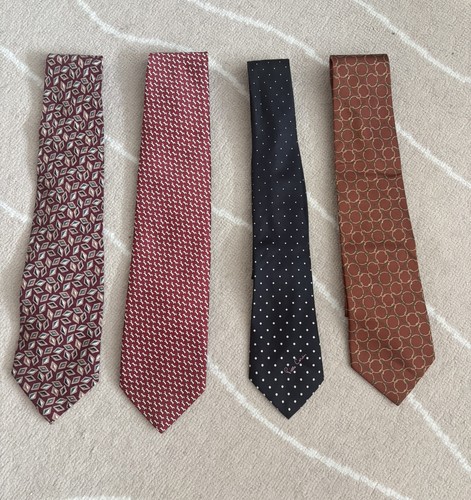 Vintage pure silk ties - silk,