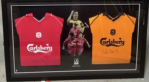 Liverpool signed shirt - shirt, framed