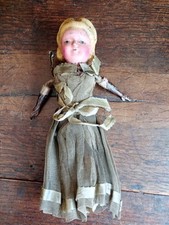 Antique Wax Pumpkin Head Doll