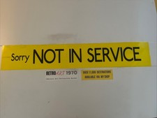 Sorry Not In Service Y - London Bus Destination Blind 15a 42” Gift