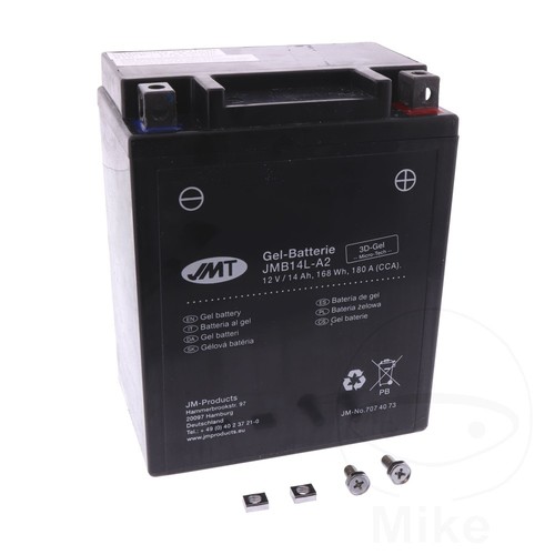 Jmt battery yb14l gel fits - yb14l-a2,