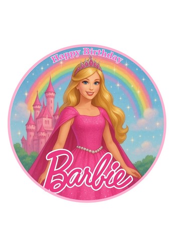 Barbie birthday cake toppers - barbie,