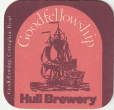 BEER MAT - HULL BREWERY - GOOD