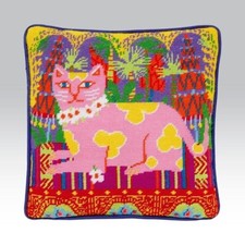 EHRMAN Thai Cat SUSANNAH LISLE  tapestry needlepoint kit rare & retired VINTAGE