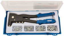 Draper Rivet Gun Hand Riveter Kit for Aluminium Rivets In Case 100 Rivets 27843