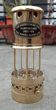 Polished Brass Miners Oil Lamp