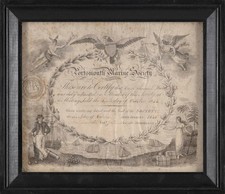 Rare 1838 Portsmouth Marine