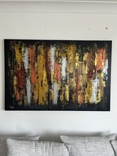 Large Abstract Painting By Rosita