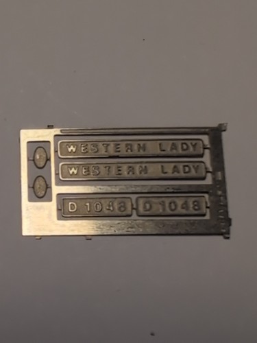 Gauge cjm train nameplate - n,