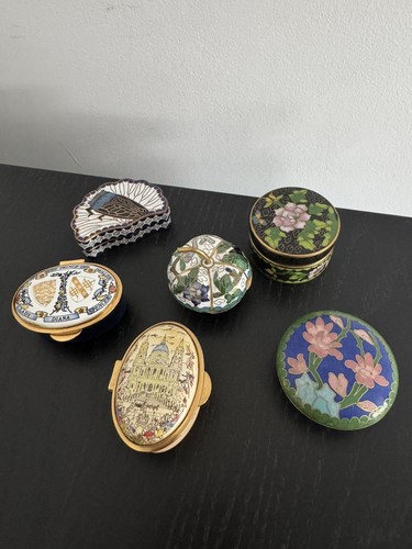 Vintage cloisonne trinket - vintage,
