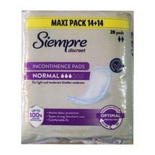 Siempre Discreet Pads Normal by LIDL for Female or Male - 28 Pads