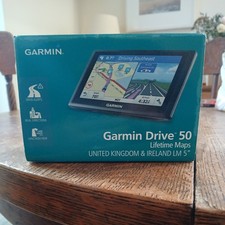Garmin Sat Nav Drive Smart 50 LM Free Lifetime UK Ireland Map Updates Gps BOXED
