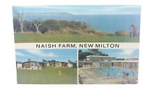 Naish Farm Holiday Park Camp New Milton Hampshire UK Vintage MV Postcard 1960s 