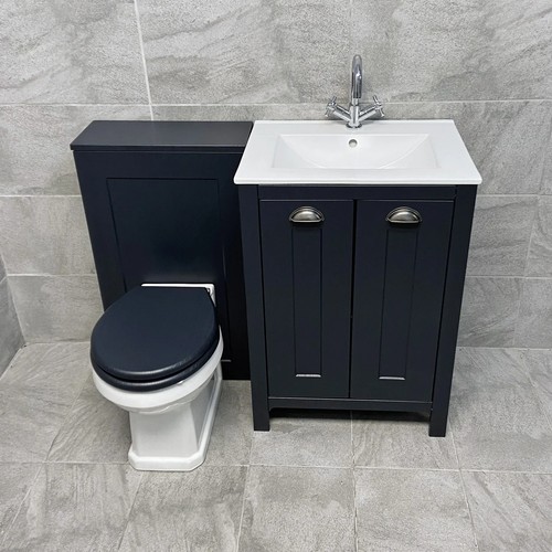 Derby indigo blue bathroom - indigo,