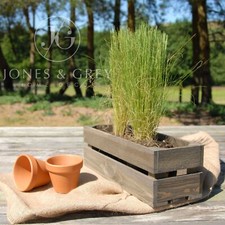 40CM LONG TROUGH WOODEN