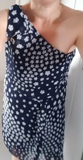 £9 Summer Clearance sale, lovely A/ WEAR Floral  Navy Blue summer dress 