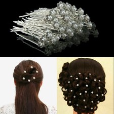 20 40pcs Pearl Flower Diamante