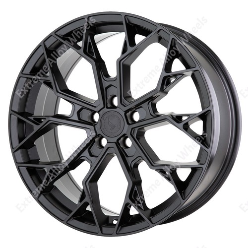 Black poison alloy wheels - 18",