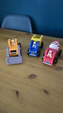 Melissa & Doug Classic Wooden Construction Vehicle Set - Dumper Truck Digger