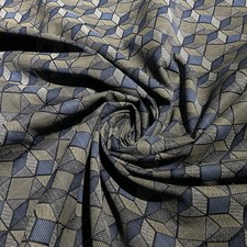 Navy Cotton Satin Fabric –