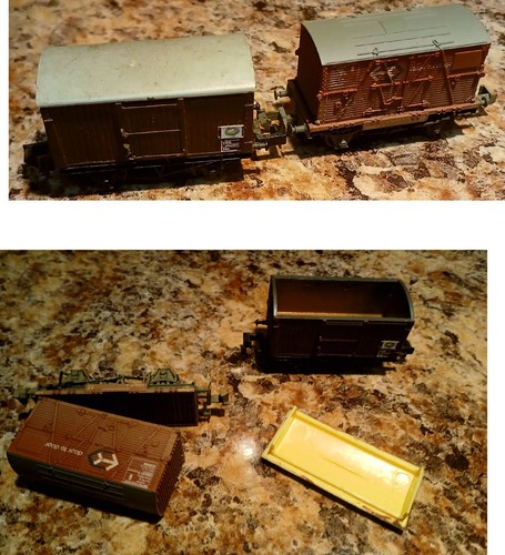 Railway coaches brown grey - 2,