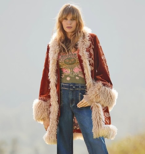 Joe browns afghan coat hippy - browns,