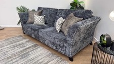 Sofology Fairmont Fabric 4 Seater Split Full Back in Fairmont Charcoal Mix