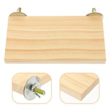 Wooden Bird Perch Stand Platform Pet Bird Accessory Parrot Standing Wood