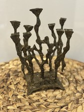 Vintage Brass Hanukkah Menorah