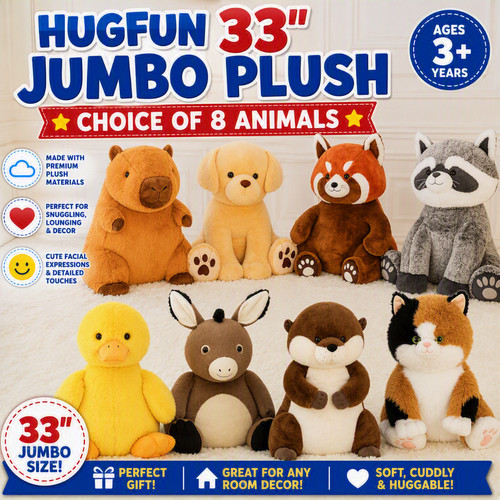 Hugfun jumbo plush toy - hugfun,