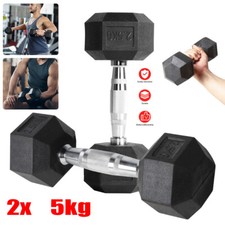 Hex Dumbbells Pairs Rubber