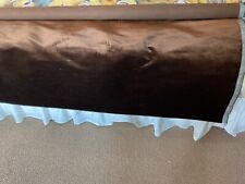 A roll of a Parker Knoll Brown velvet material measures 104 by 56 inches