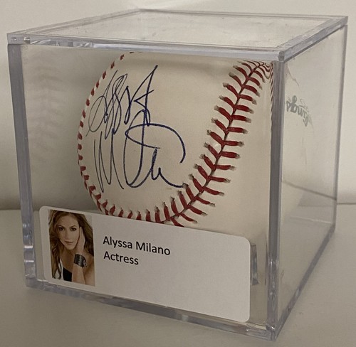 Alyssa milano signed - milano, mlb