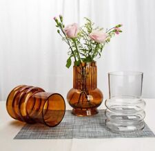 Modern Glass Tall Vase 18cm